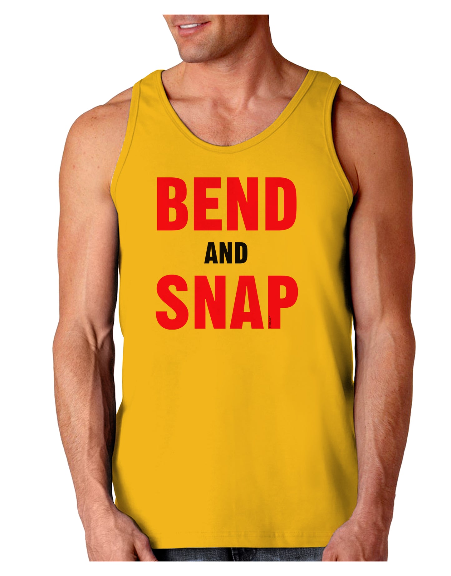 Bend and Snap Pink Text Loose Tank Top-Loose Tank Top-TooLoud-Gold-Small-Davson Sales