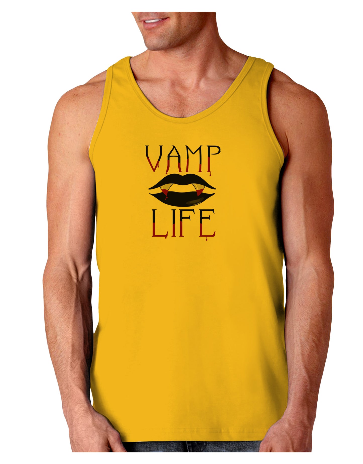 TooLoud Vamp Life Loose Tank Top-Loose Tank Top-TooLoud-Gold-Small-Davson Sales