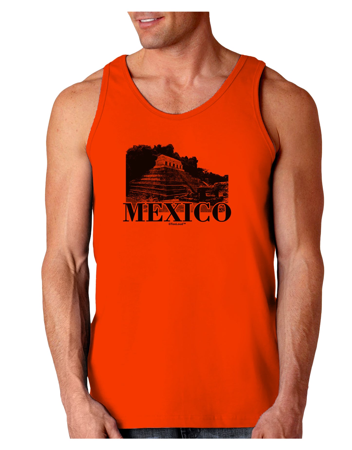 Mexico - Temple No 2 Loose Tank Top-Loose Tank Top-TooLoud-Orange-Small-Davson Sales