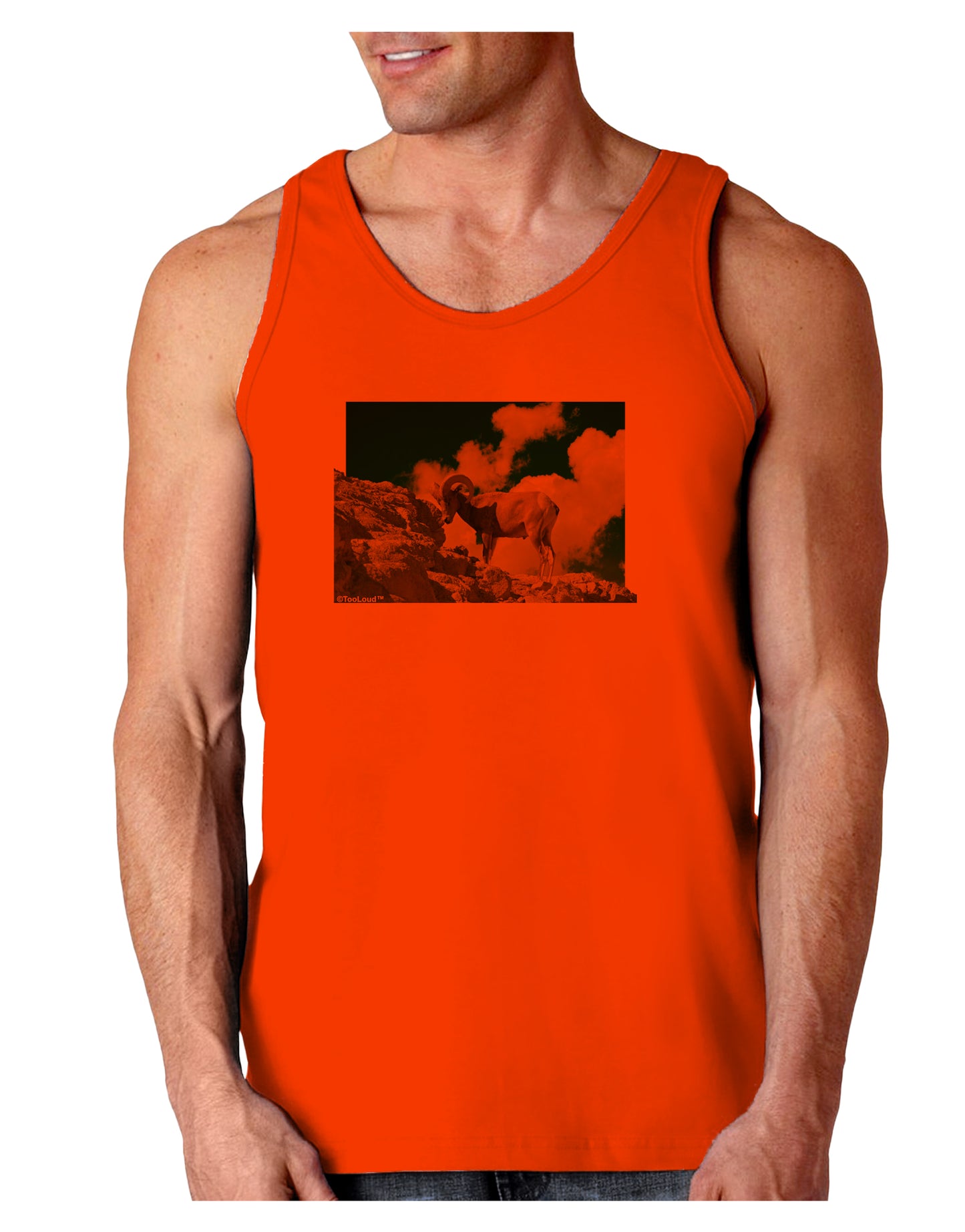 Bighorn Ram Loose Tank Top-Loose Tank Top-TooLoud-Orange-Small-Davson Sales