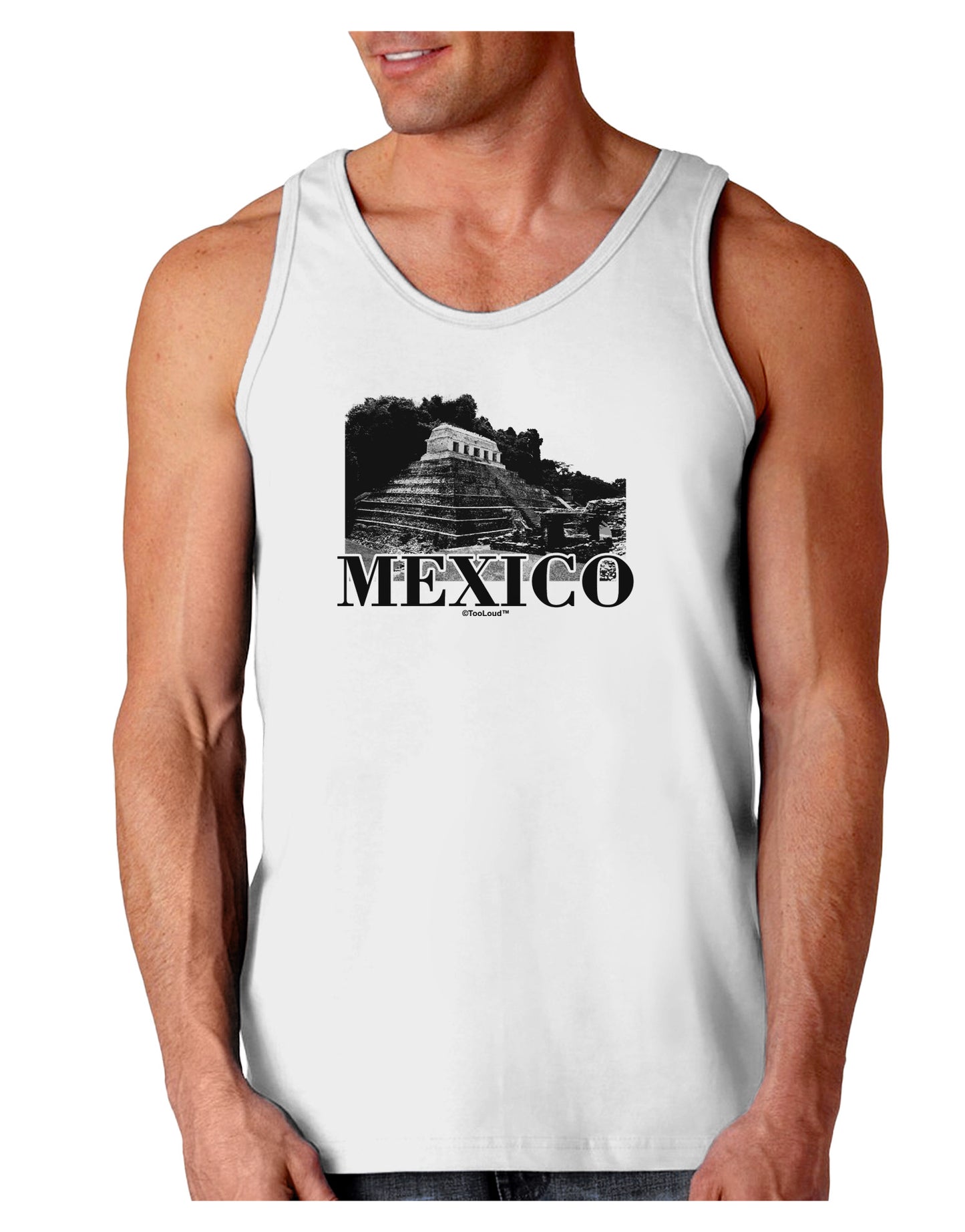 Mexico - Temple No 2 Loose Tank Top-Loose Tank Top-TooLoud-White-Small-Davson Sales