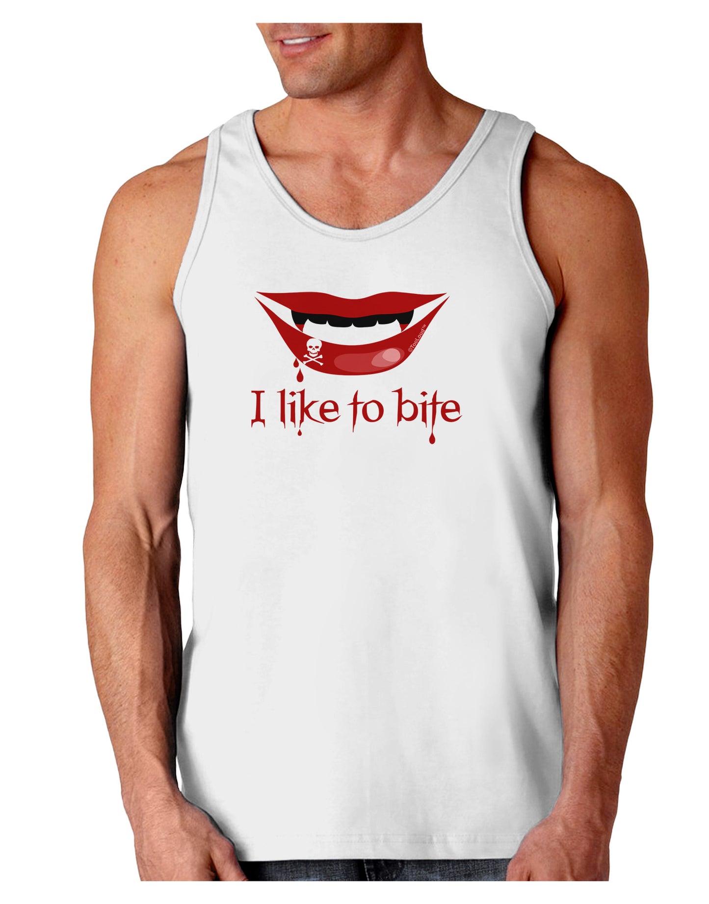 Like to Bite Loose Tank Top-Loose Tank Top-TooLoud-White-Small-Davson Sales