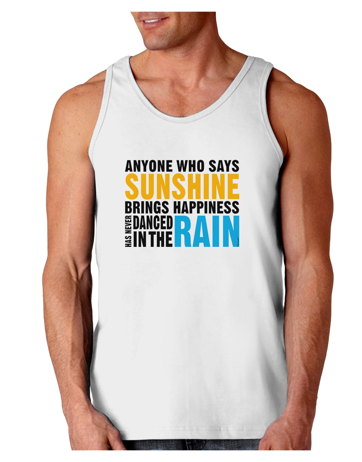 Anyone Who Says Sunshine Inspirational Quote Loose Tank Top-Loose Tank Top-TooLoud-White-Small-Davson Sales