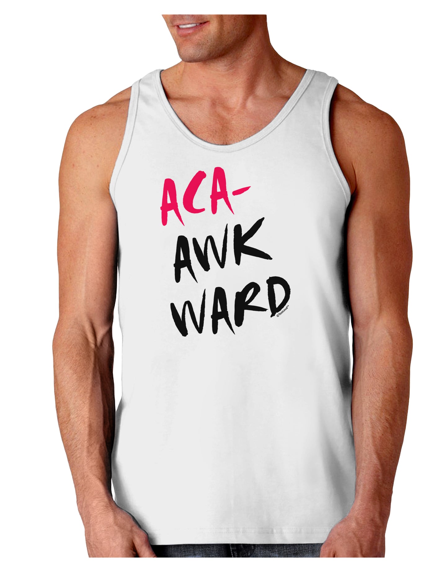 Aca-Awkward Loose Tank Top-Loose Tank Top-TooLoud-White-Small-Davson Sales