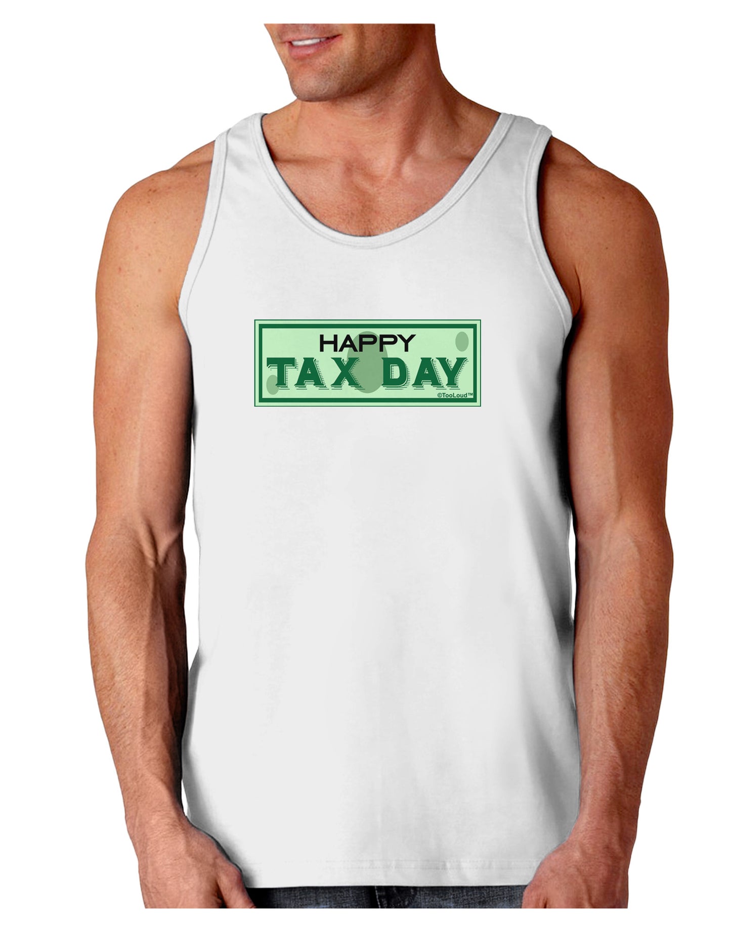 Happy Tax Day Loose Tank Top-Loose Tank Top-TooLoud-White-Small-Davson Sales