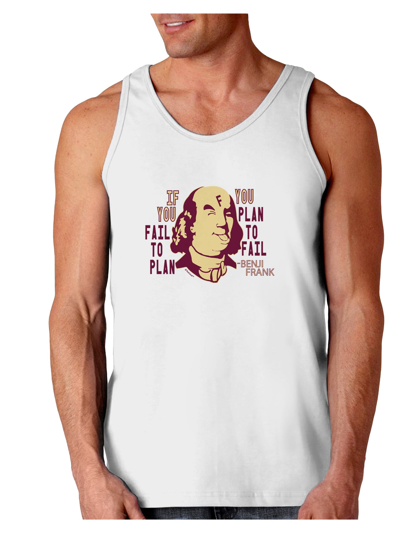 If you Fail to Plan, you Plan to Fail-Benjamin Franklin Loose Tank Top-Mens-LooseTanktops-TooLoud-White-Small-Davson Sales
