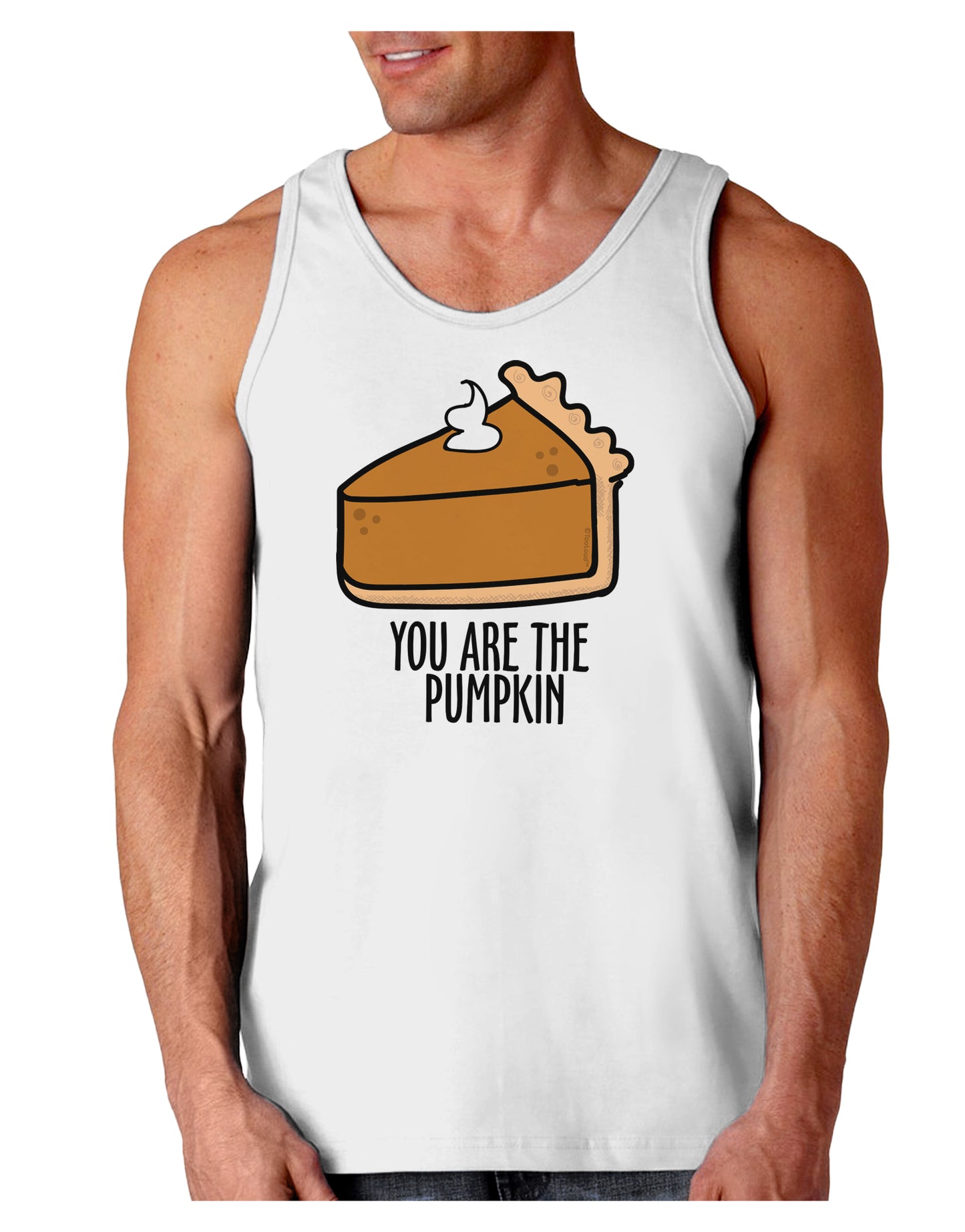 You are the PUMPKIN Loose Tank Top-Mens-LooseTanktops-TooLoud-White-Small-Davson Sales
