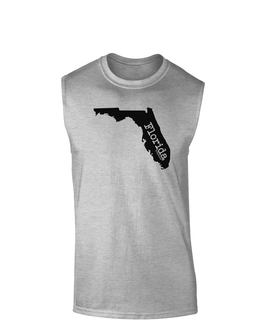 Florida - United States Shape Muscle Shirt by TooLoud-TooLoud-White-Small-Davson Sales