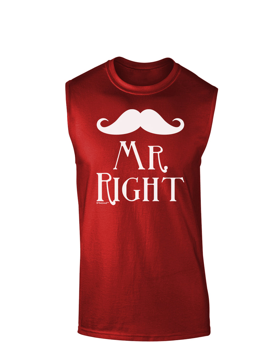 - Mr Right Dark Muscle Shirt-TooLoud-Black-Small-Davson Sales
