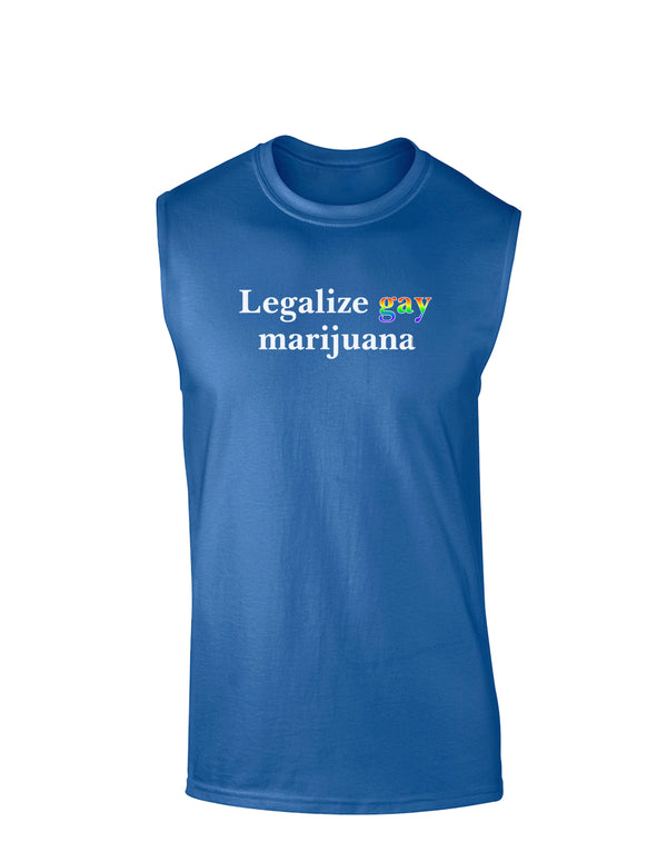 Legalize Gay Marijuana Dark Muscle Shirt Davson Sales