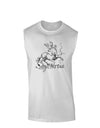 Sagittarius Illustration Muscle Shirt-TooLoud-White-Small-Davson Sales