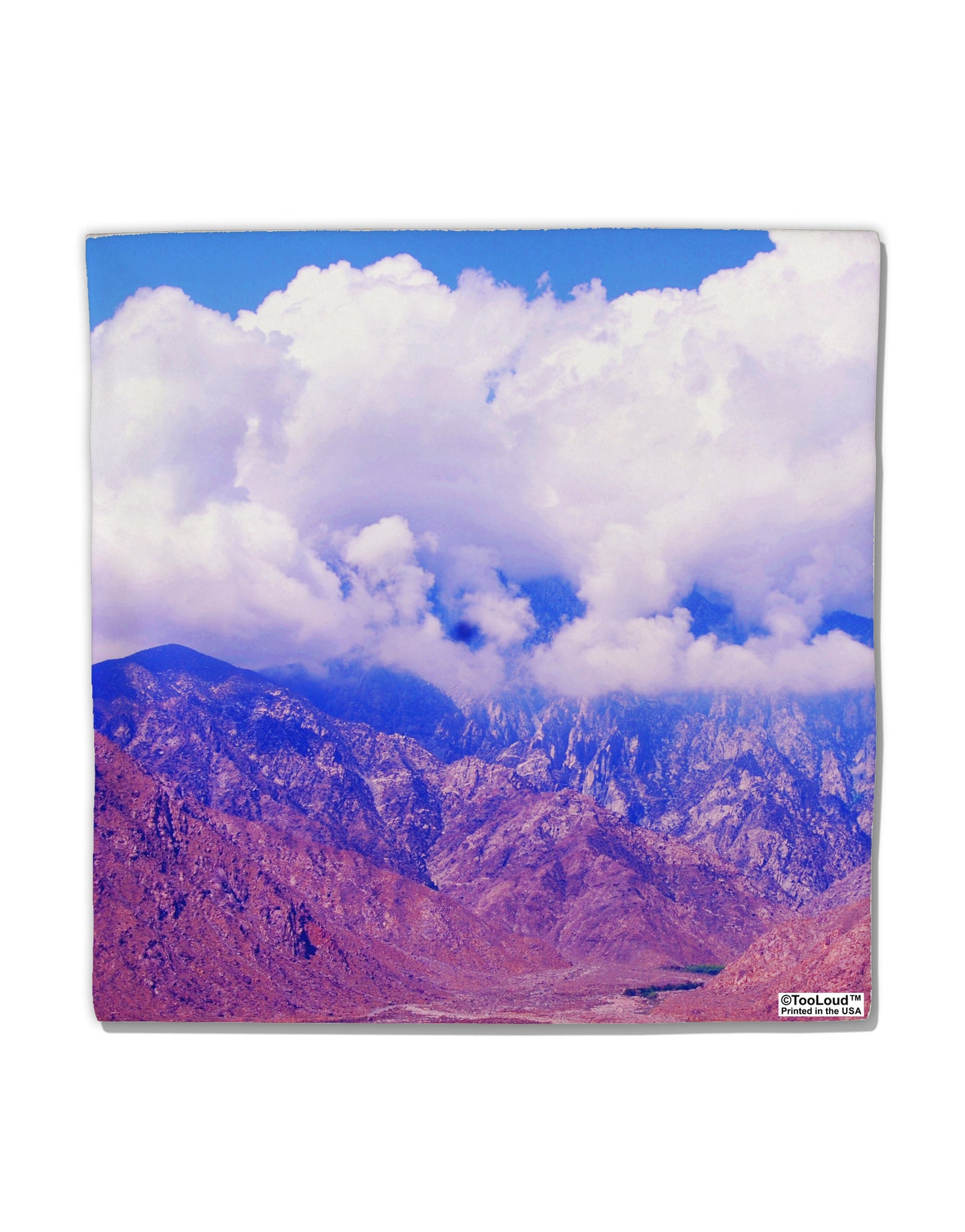 California Mountainscape Micro Fleece 14"x14" Pillow Sham All Over Print-Pillow Sham-TooLoud-White-Davson Sales