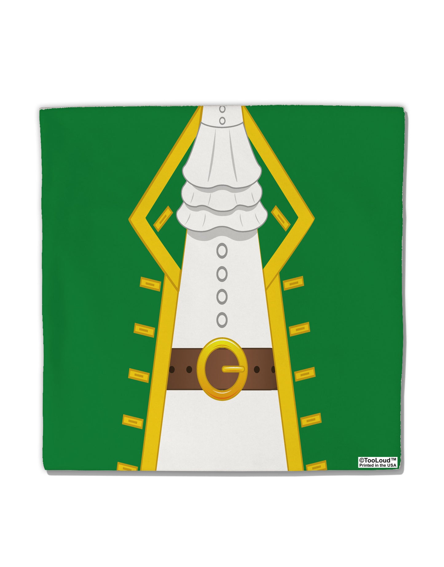 Pirate Captain Costume - Green Micro Fleece 14"x14" Pillow Sham All Over Print-Pillow Sham-TooLoud-White-Davson Sales