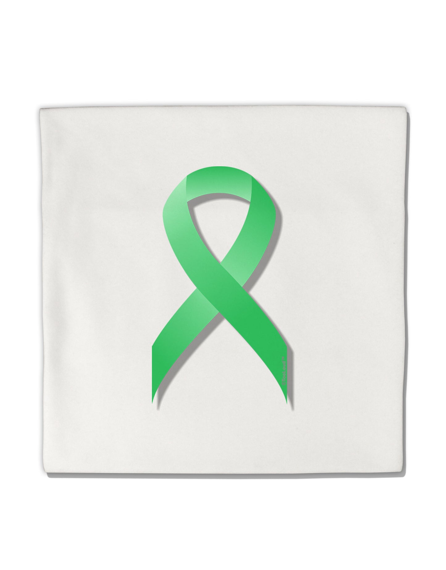 Celiac Disease Awareness Ribbon - Light Green Micro Fleece 14"x14" Pillow Sham-Pillow Sham-TooLoud-White-Davson Sales