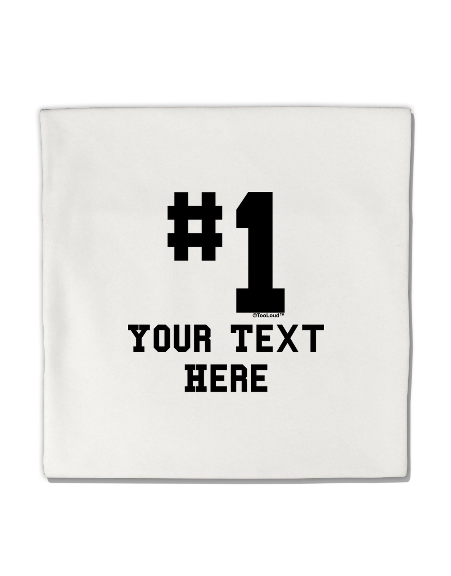 Personalized Number 1 Micro Fleece 14"x14" Pillow Sham by TooLoud-Pillow Sham-TooLoud-White-Davson Sales