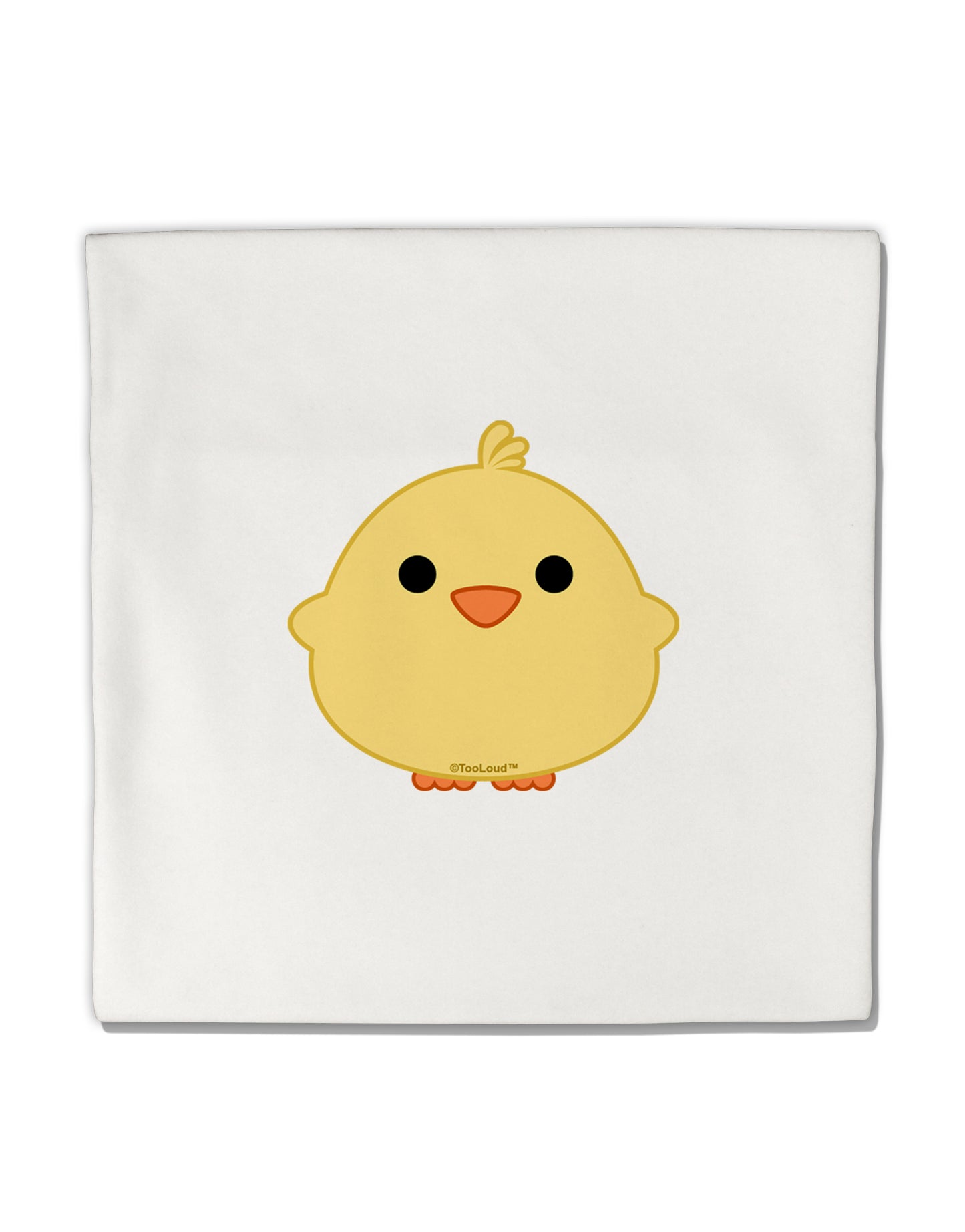 Cute Little Chick - Yellow Micro Fleece 14"x14" Pillow Sham by TooLoud-Pillow Sham-TooLoud-White-Davson Sales