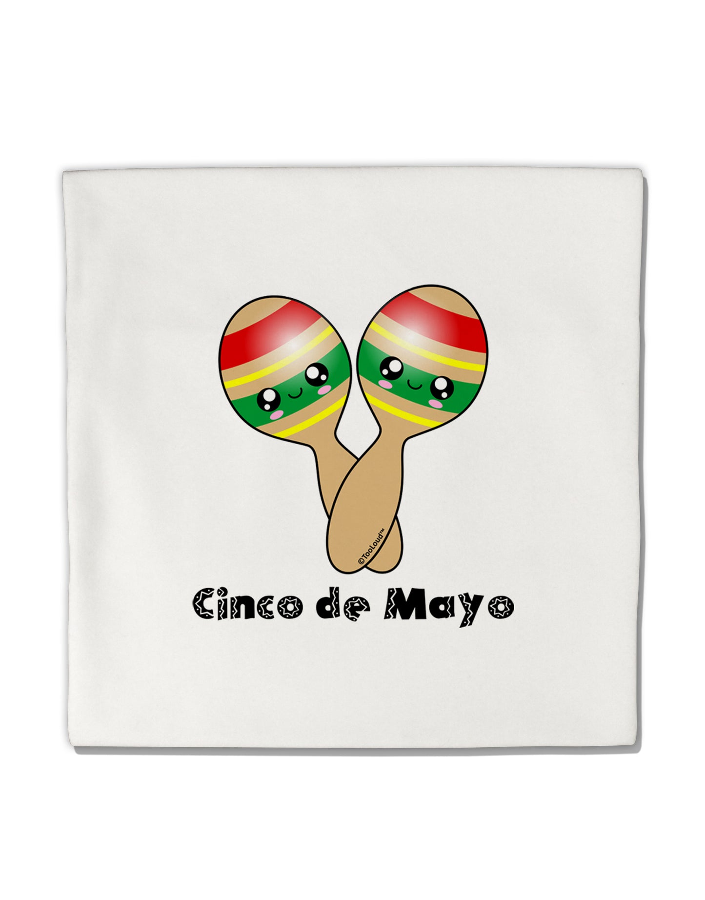 Cute Maracas Design - Cinco de Mayo Micro Fleece 14"x14" Pillow Sham by TooLoud-Pillow Sham-TooLoud-White-Davson Sales