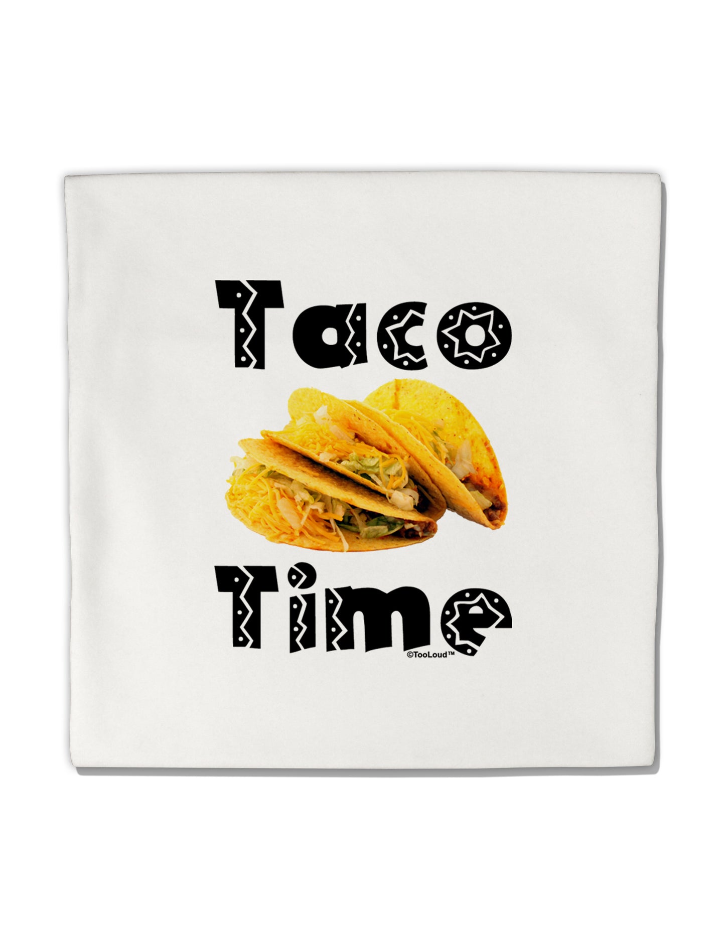 Taco Time - Mexican Food Design Micro Fleece 14"x14" Pillow Sham by TooLoud-Pillow Sham-TooLoud-White-Davson Sales