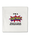 Teacher - Superpower Micro Fleece 14&#x22;x14&#x22; Pillow Sham-Pillow Sham-TooLoud-White-Davson Sales
