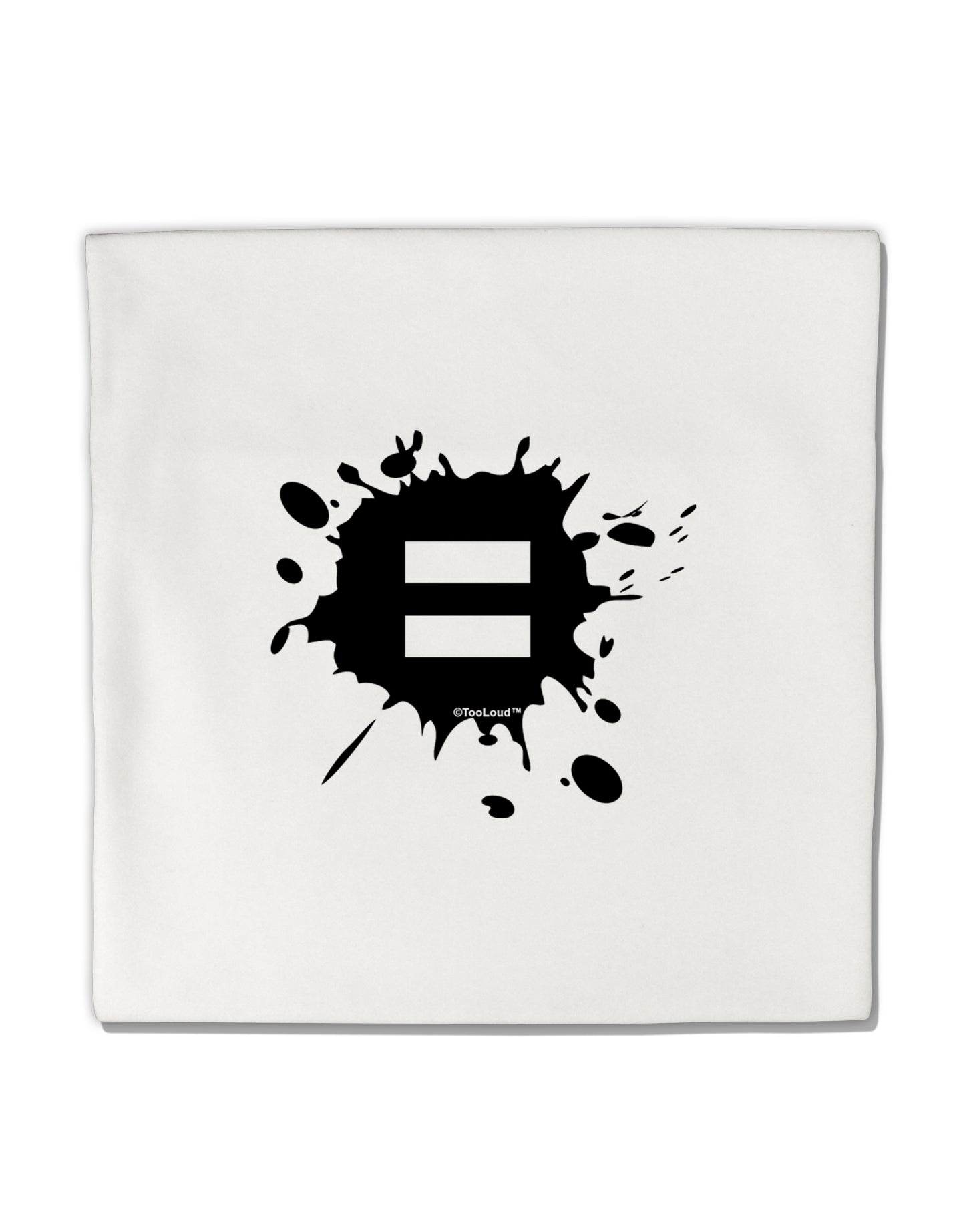 Equal Paint Splatter Micro Fleece 14"x14" Pillow Sham by TooLoud-Pillow Sham-TooLoud-White-Davson Sales