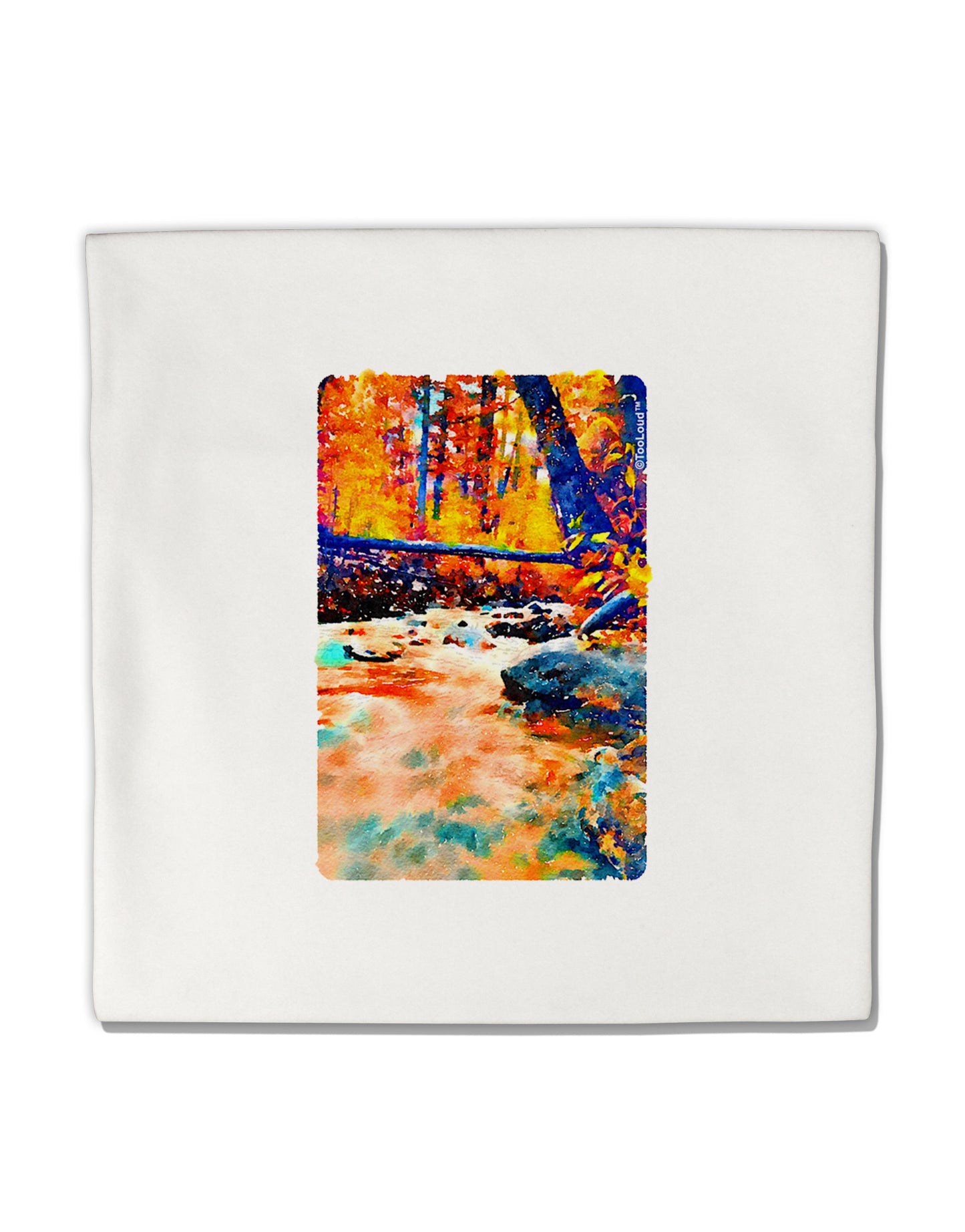 Mt Shavano Colorado Watercolor Micro Fleece 14"x14" Pillow Sham-Pillow Sham-TooLoud-White-Davson Sales