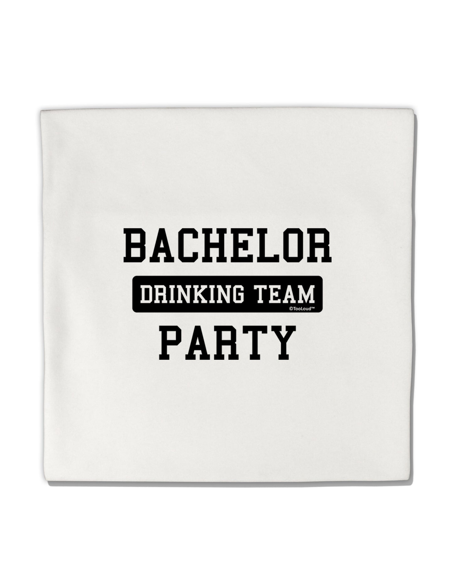 Bachelor Party Drinking Team Micro Fleece 14"x14" Pillow Sham-Pillow Sham-TooLoud-White-Davson Sales