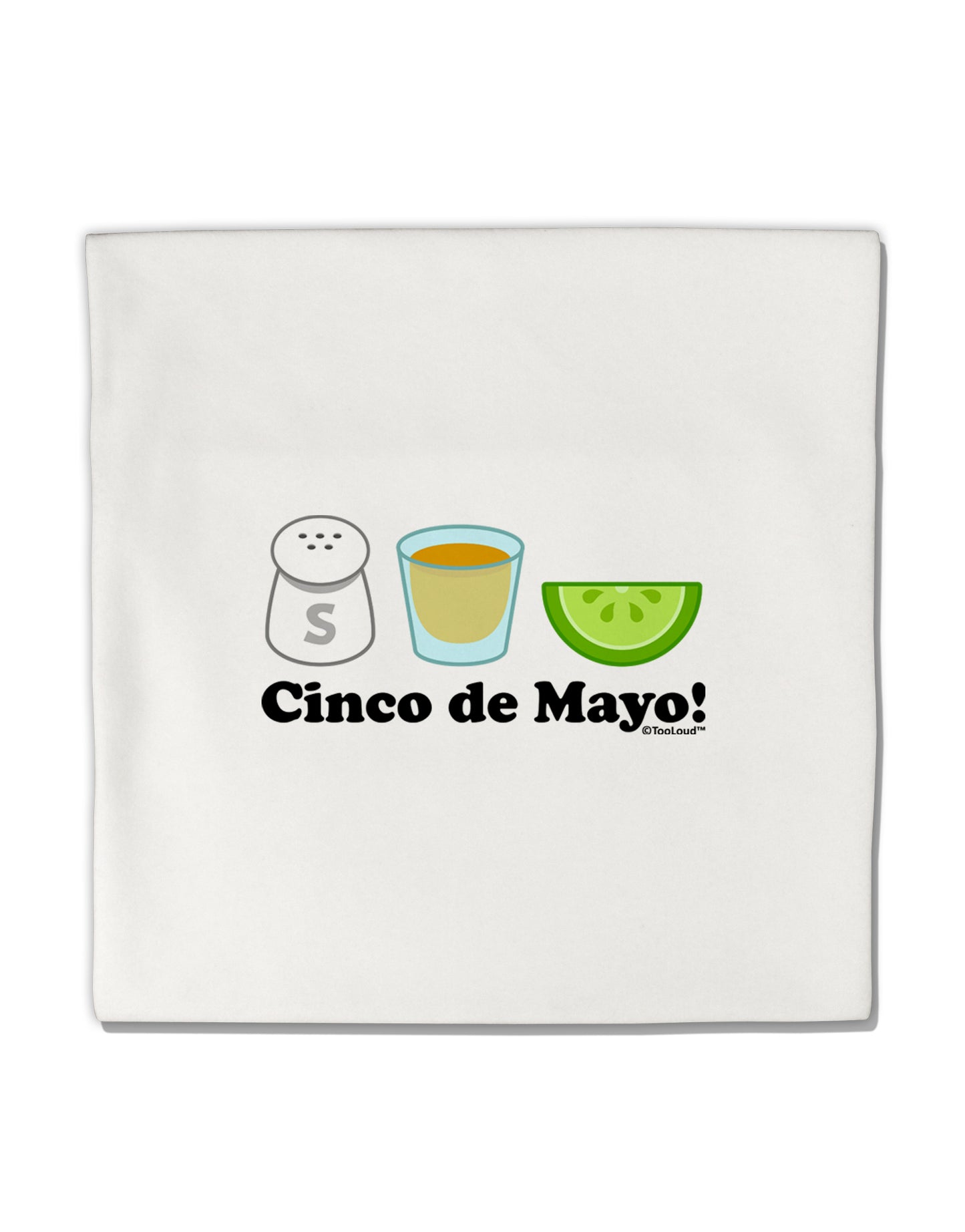 Cinco de Mayo Design - Salt Tequila Lime Micro Fleece 14"x14" Pillow Sham by TooLoud-Pillow Sham-TooLoud-White-Davson Sales