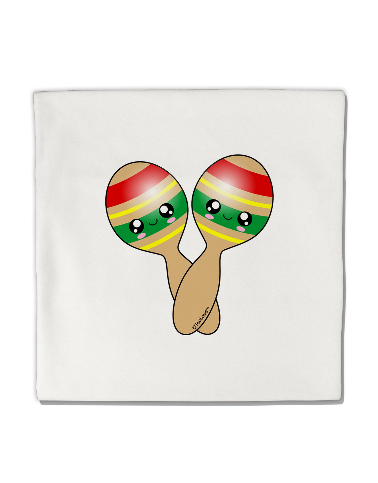 Cute Maracas Design Micro Fleece 14"x14" Pillow Sham by TooLoud-Pillow Sham-TooLoud-White-Davson Sales