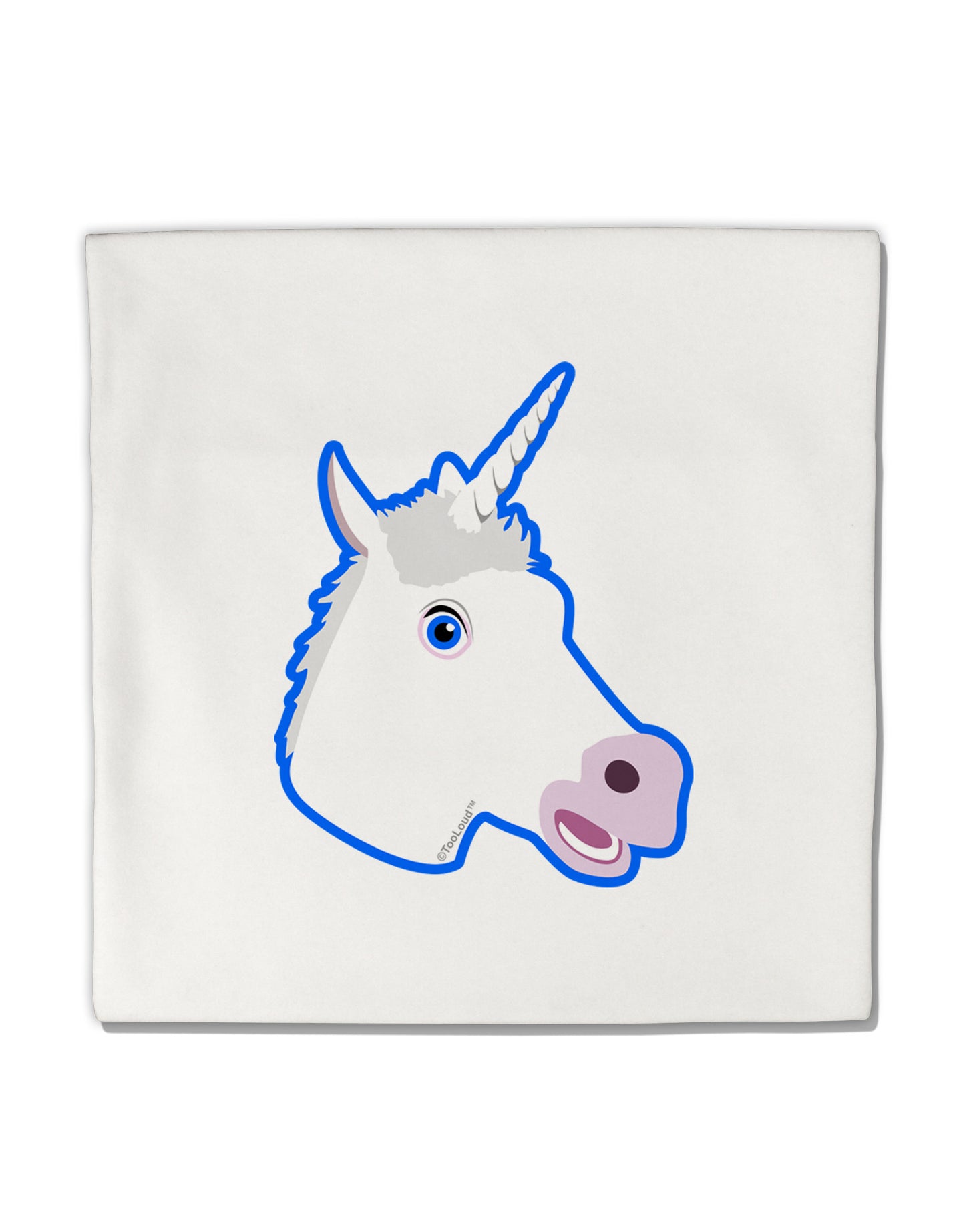 Fanciful Unicorn Micro Fleece 14"x14" Pillow Sham-Pillow Sham-TooLoud-White-Davson Sales