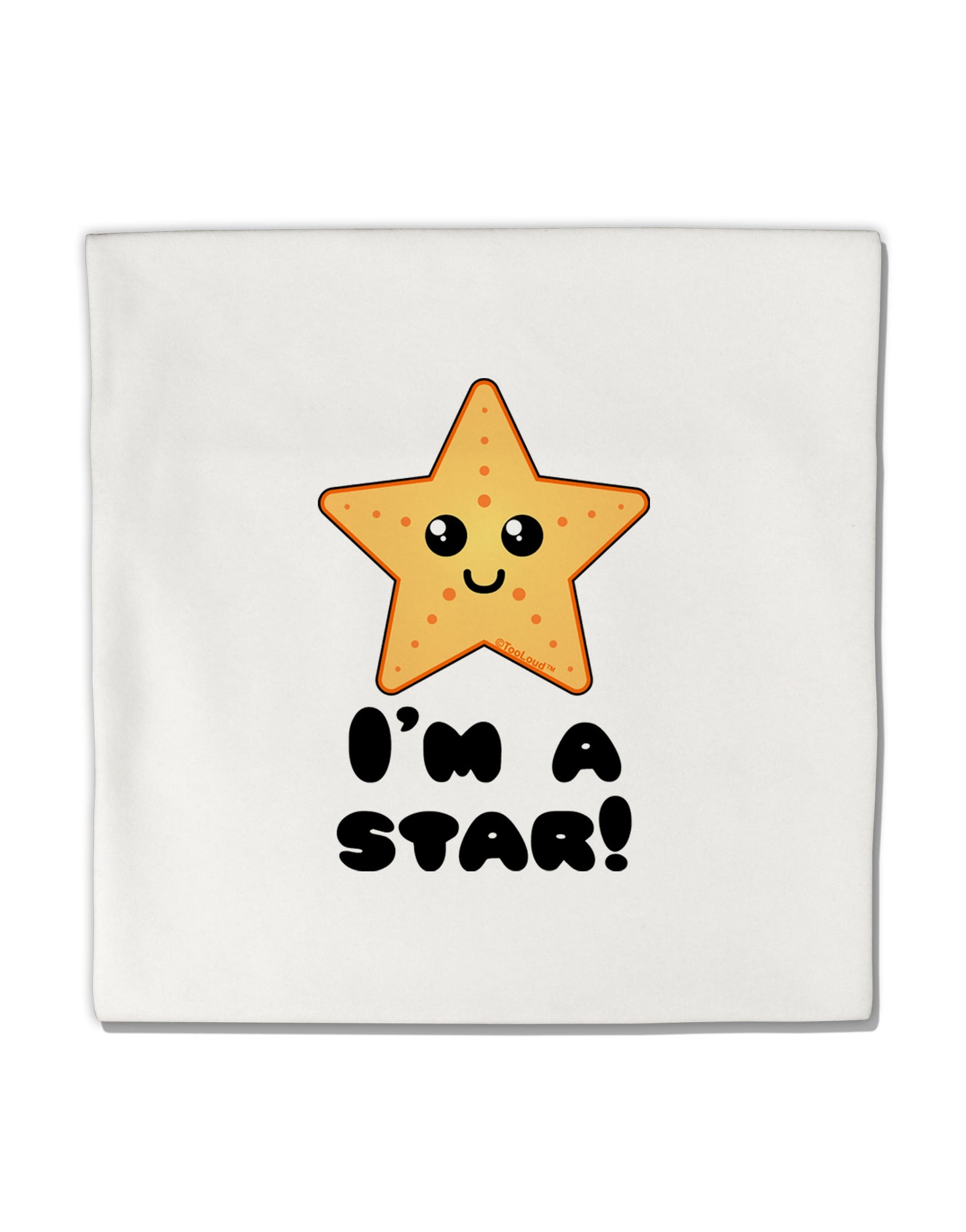 Cute Starfish - I am a Star Micro Fleece 14"x14" Pillow Sham by TooLoud-Pillow Sham-TooLoud-White-Davson Sales