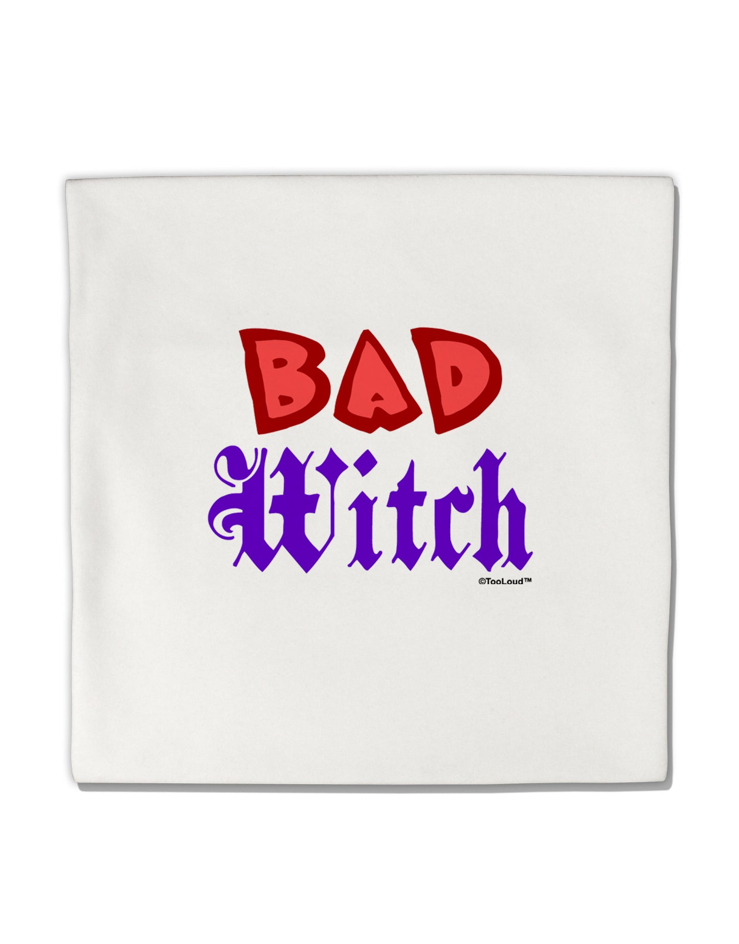 Bad Witch Color Red Micro Fleece 14"x14" Pillow Sham-Pillow Sham-TooLoud-White-Davson Sales