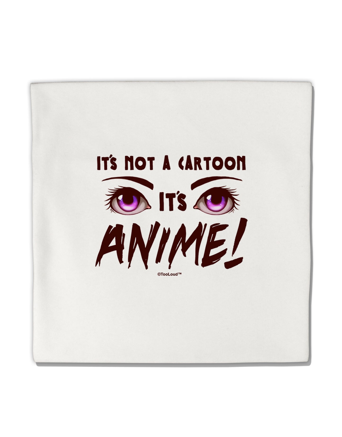 Not A Cartoon Eyes Magenta Micro Fleece 14"x14" Pillow Sham by TooLoud-Pillow Sham-TooLoud-White-Davson Sales