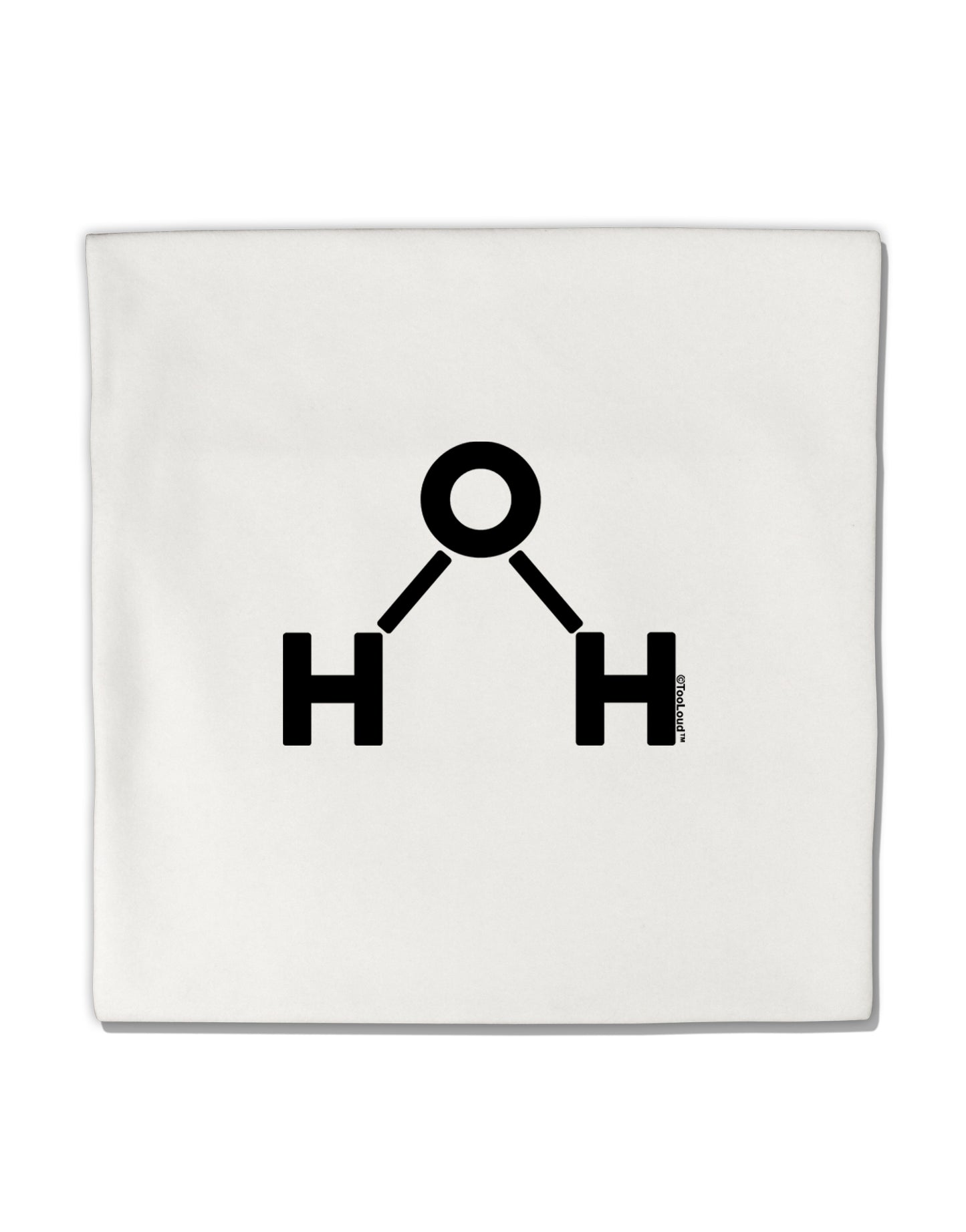 Water Molecule Text Micro Fleece 14"x14" Pillow Sham by TooLoud-Pillow Sham-TooLoud-White-Davson Sales