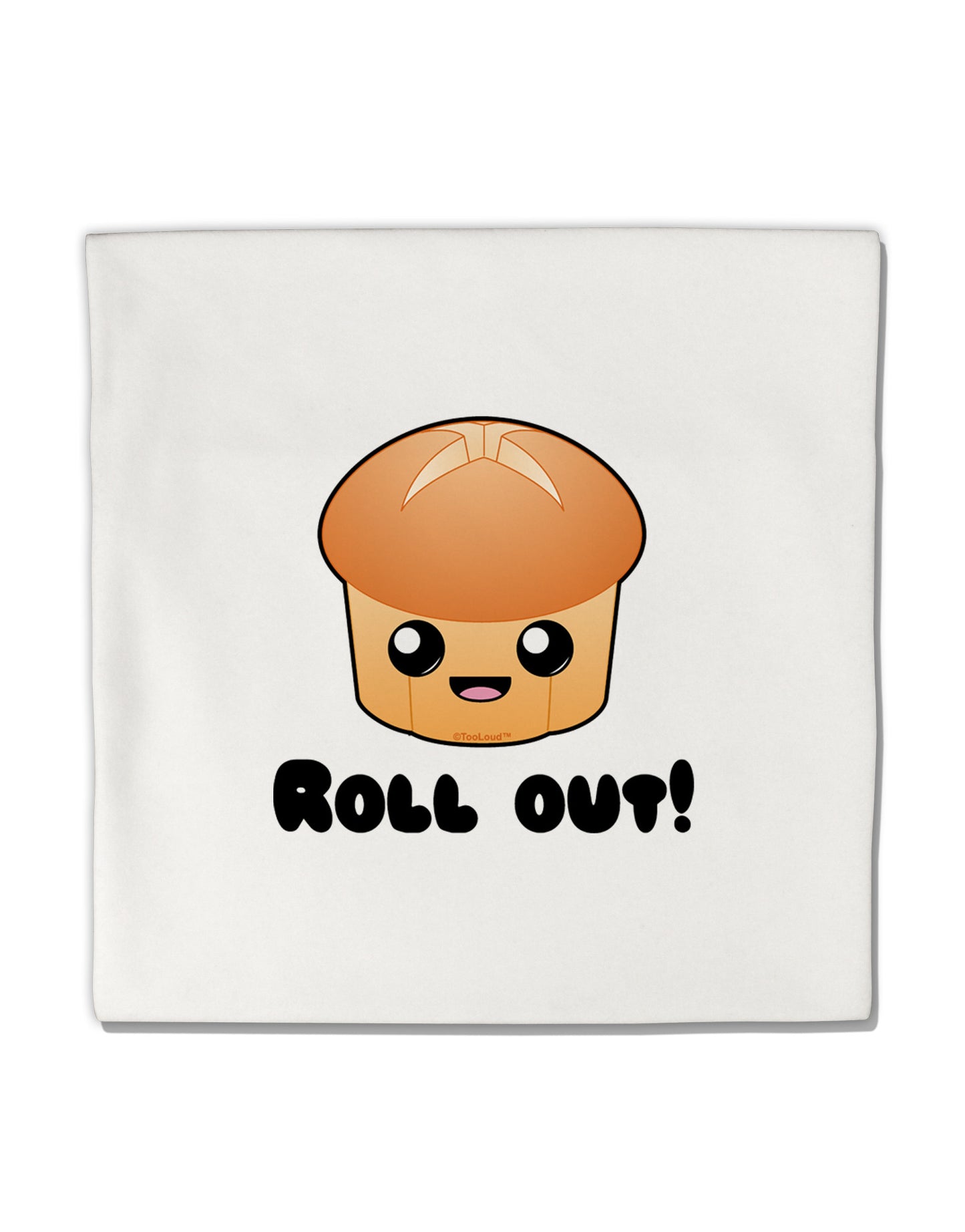 Roll Out Cute Roll Micro Fleece 14"x14" Pillow Sham-Pillow Sham-TooLoud-White-Davson Sales