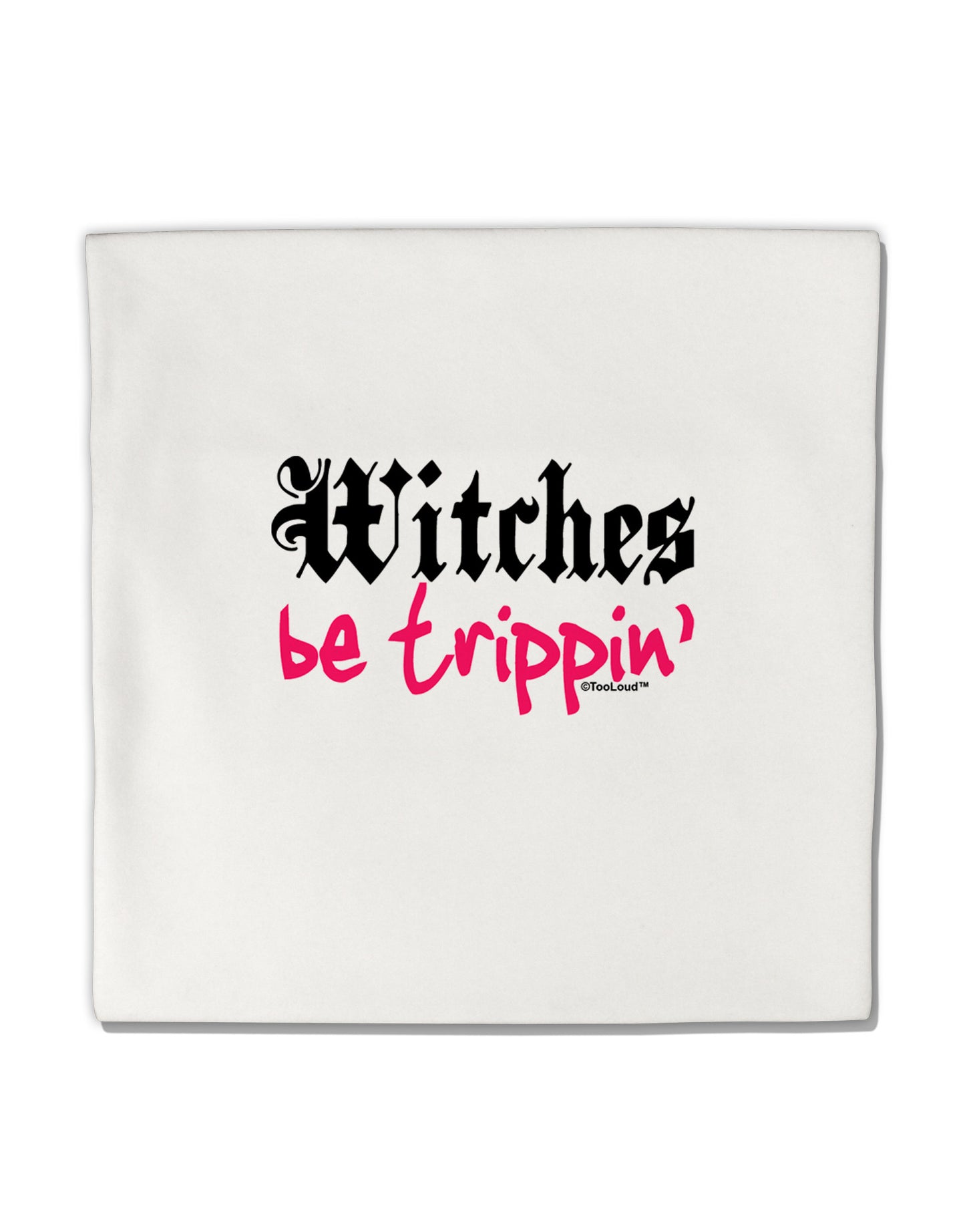 Witches Be Trippin Micro Fleece 14"x14" Pillow Sham-Pillow Sham-TooLoud-White-Davson Sales