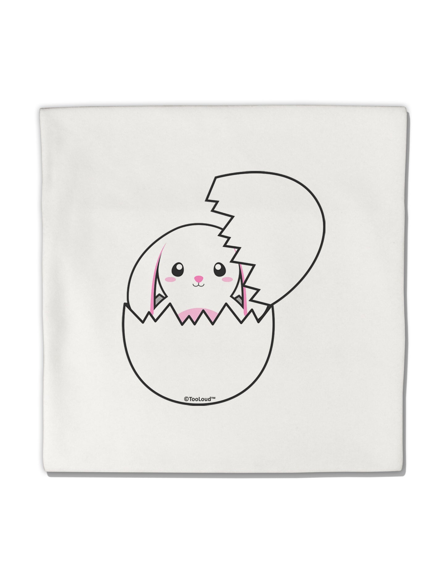 Cute Easter Bunny Hatching Micro Fleece 14"x14" Pillow Sham by TooLoud-Pillow Sham-TooLoud-White-Davson Sales
