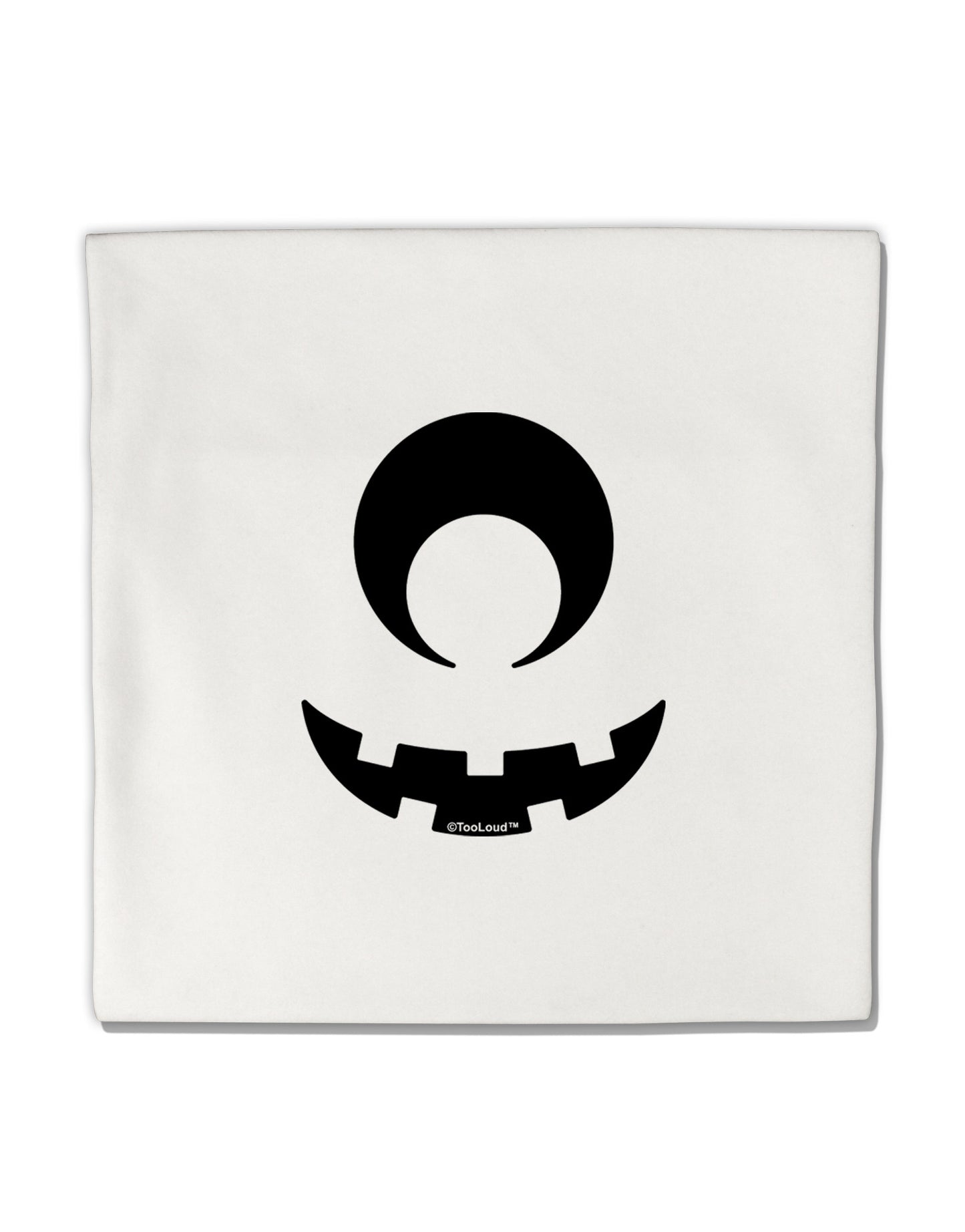 Cyclops Jack-o-Lantern Micro Fleece 14"x14" Pillow Sham-Pillow Sham-TooLoud-White-Davson Sales