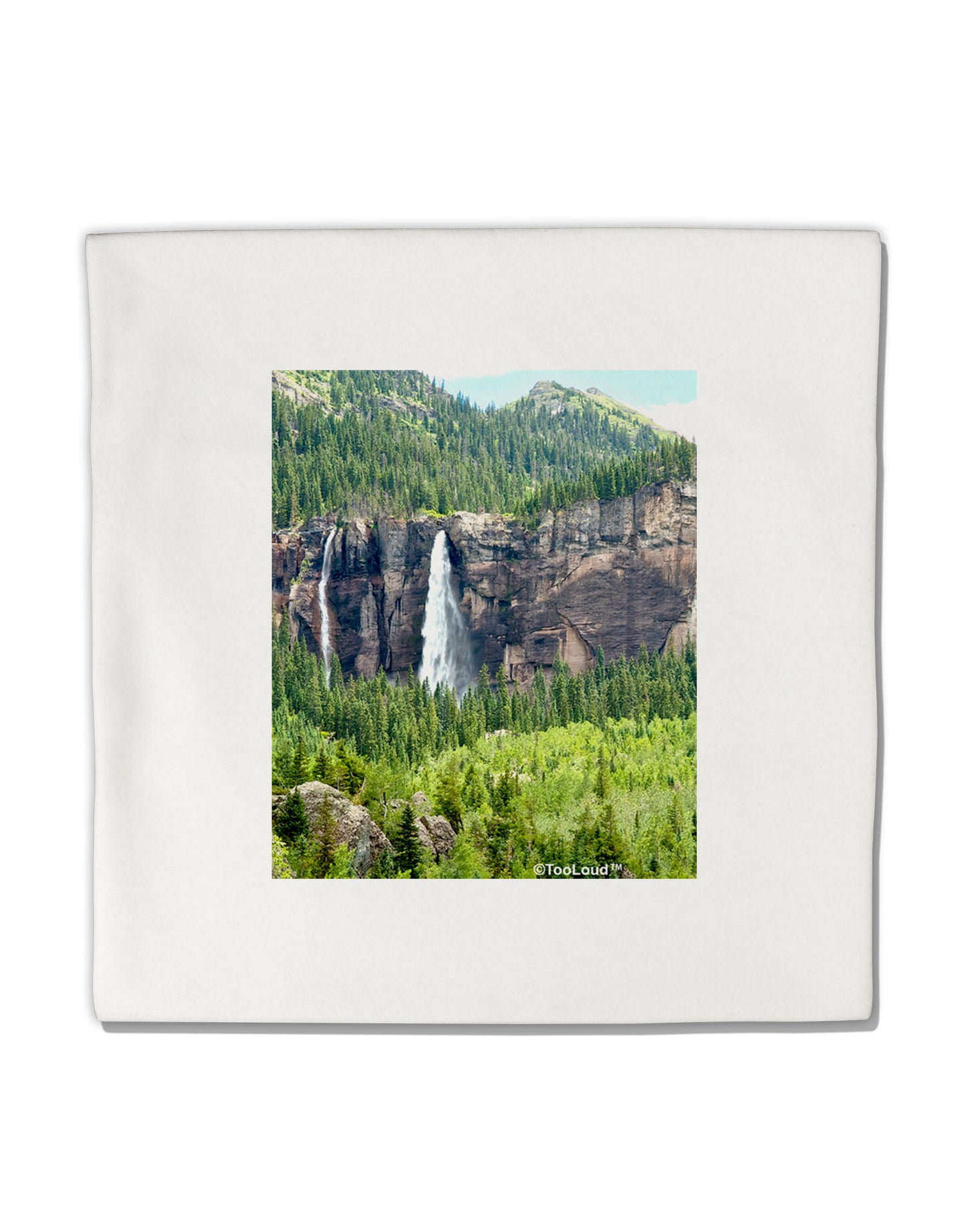Beautiful Cliffs Nature Micro Fleece 14"x14" Pillow Sham by TooLoud-Pillow Sham-TooLoud-White-Davson Sales