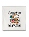TooLoud America is Strong We will Overcome This Micro Fleece 14 Inch x 14 Inch Pillow Sham-ThrowPillowCovers-TooLoud-Davson Sales
