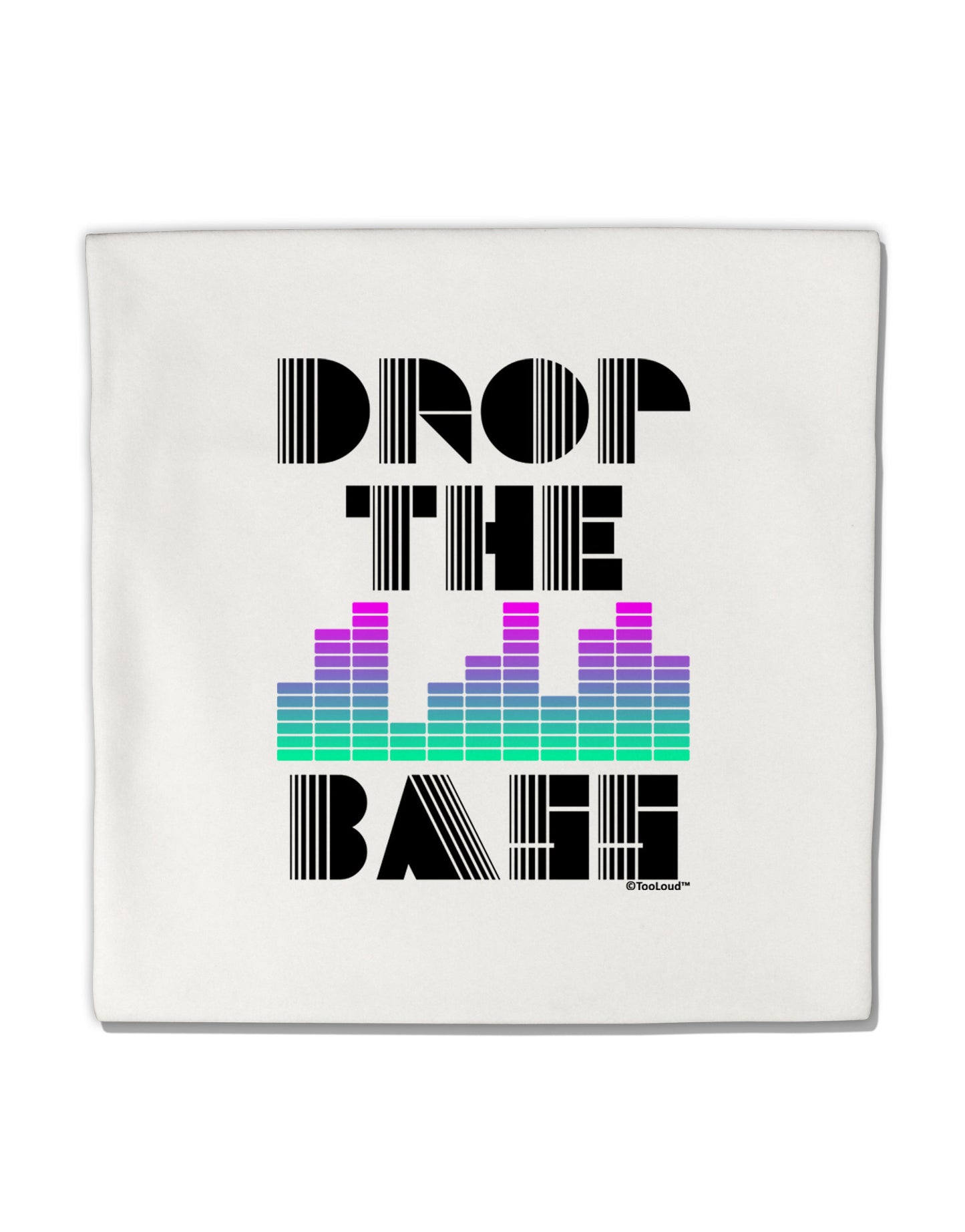 Drop the Bass Micro Fleece 14"x14" Pillow Sham-Pillow Sham-TooLoud-White-Davson Sales