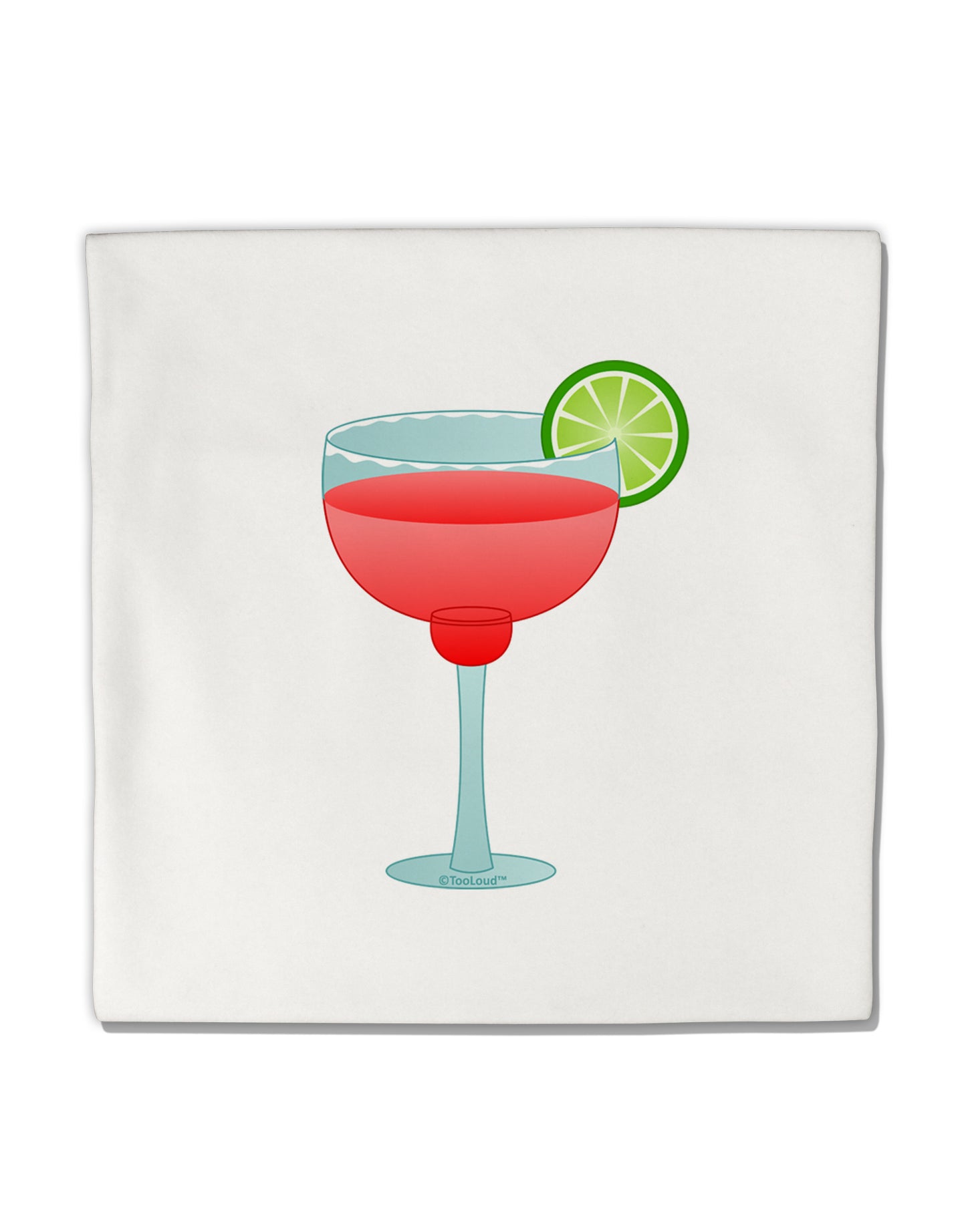 Red Margarita with Lime - Cinco de Mayo Micro Fleece 14"x14" Pillow Sham by TooLoud-Pillow Sham-TooLoud-White-Davson Sales
