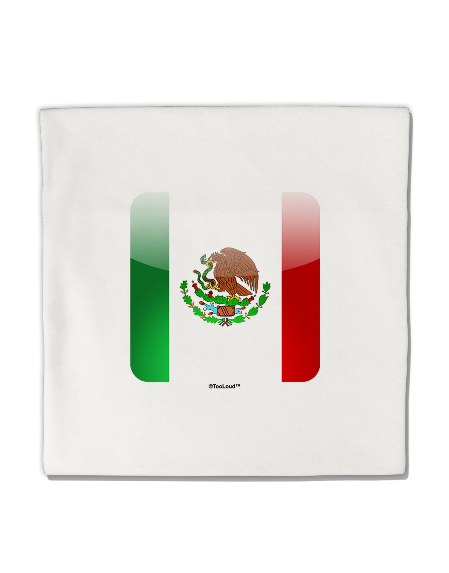 Mexican Flag App Icon Micro Fleece 14"x14" Pillow Sham by TooLoud-Pillow Sham-TooLoud-White-Davson Sales