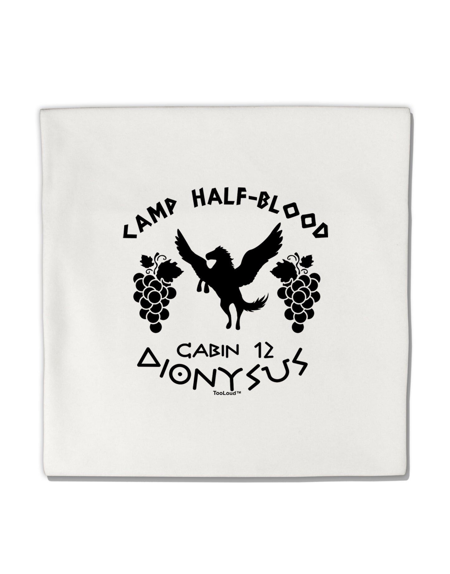 Camp Half Blood Cabin 12 Dionysus Micro Fleece 14"x14" Pillow Sham by TooLoud-Pillow Sham-TooLoud-White-Davson Sales
