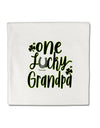 TooLoud One Lucky Grandpa Shamrock Micro Fleece 14 Inch x 14 Inch Pillow Sham-ThrowPillowCovers-TooLoud-Davson Sales