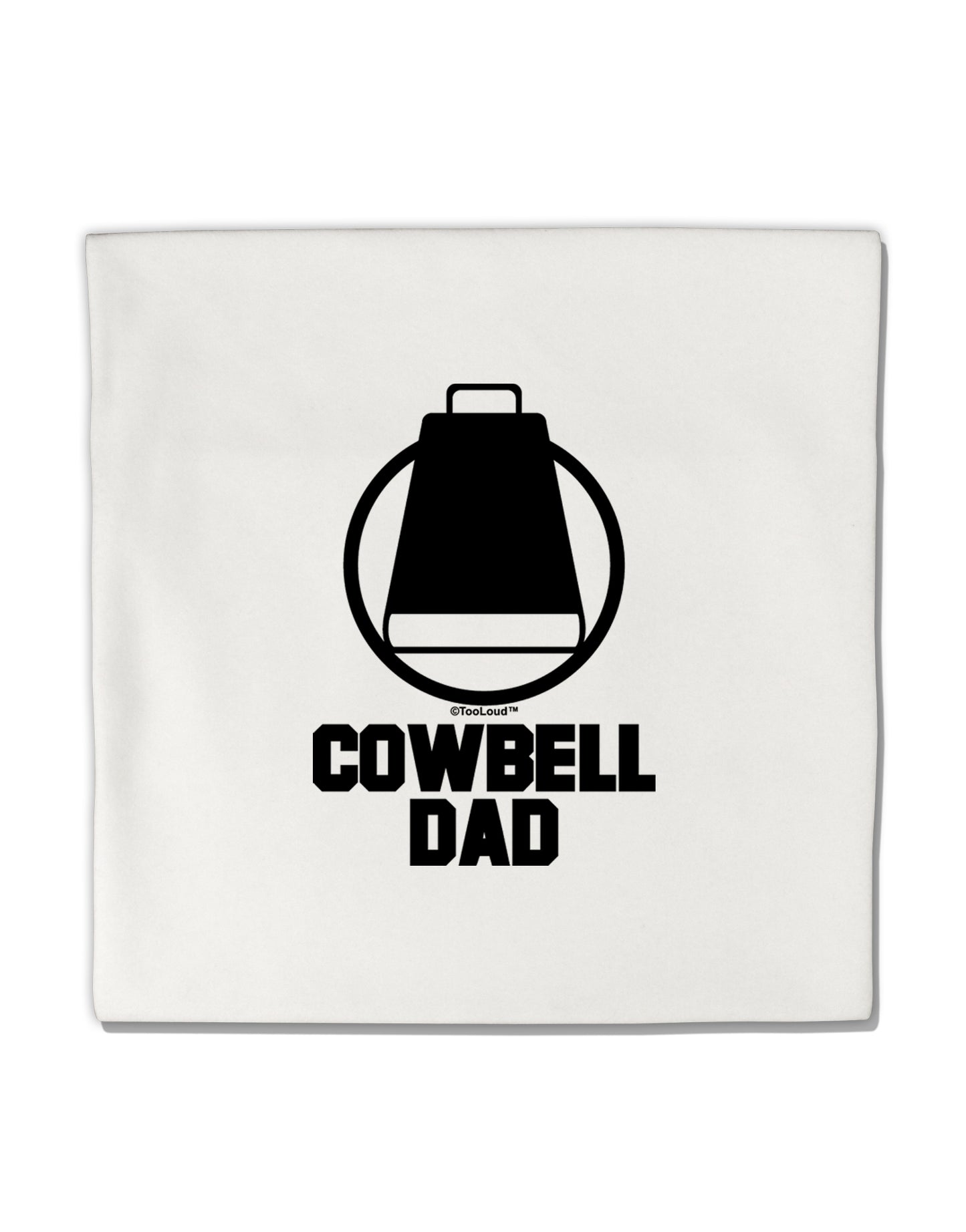 Cowbell Dad Micro Fleece 14"x14" Pillow Sham by TooLoud-Pillow Sham-TooLoud-White-Davson Sales