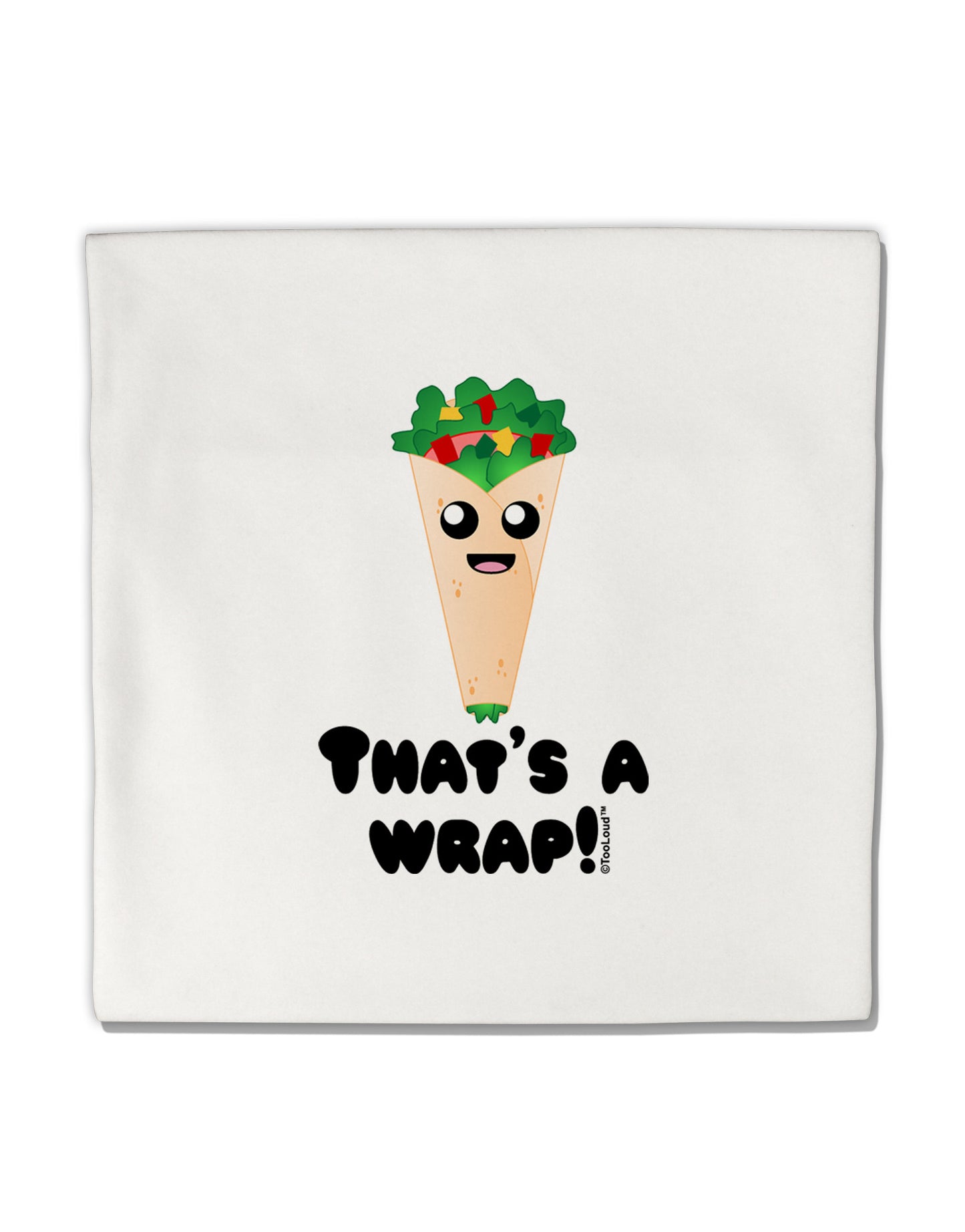 Thats A Wrap Cute Wrap Micro Fleece 14"x14" Pillow Sham-Pillow Sham-TooLoud-White-Davson Sales