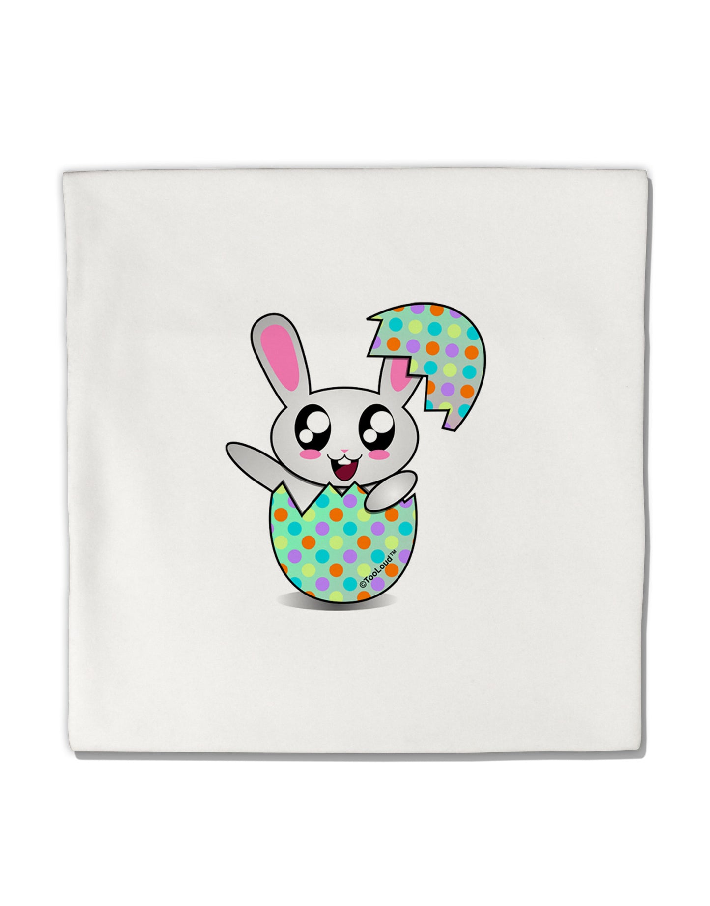 Bunny Hatching From Egg Micro Fleece 14"x14" Pillow Sham-Pillow Sham-TooLoud-White-Davson Sales