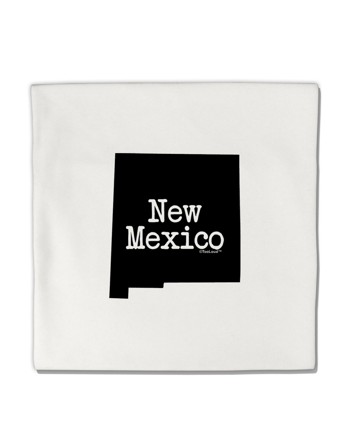New Mexico - United States Shape Micro Fleece 14"x14" Pillow Sham by TooLoud-Pillow Sham-TooLoud-White-Davson Sales