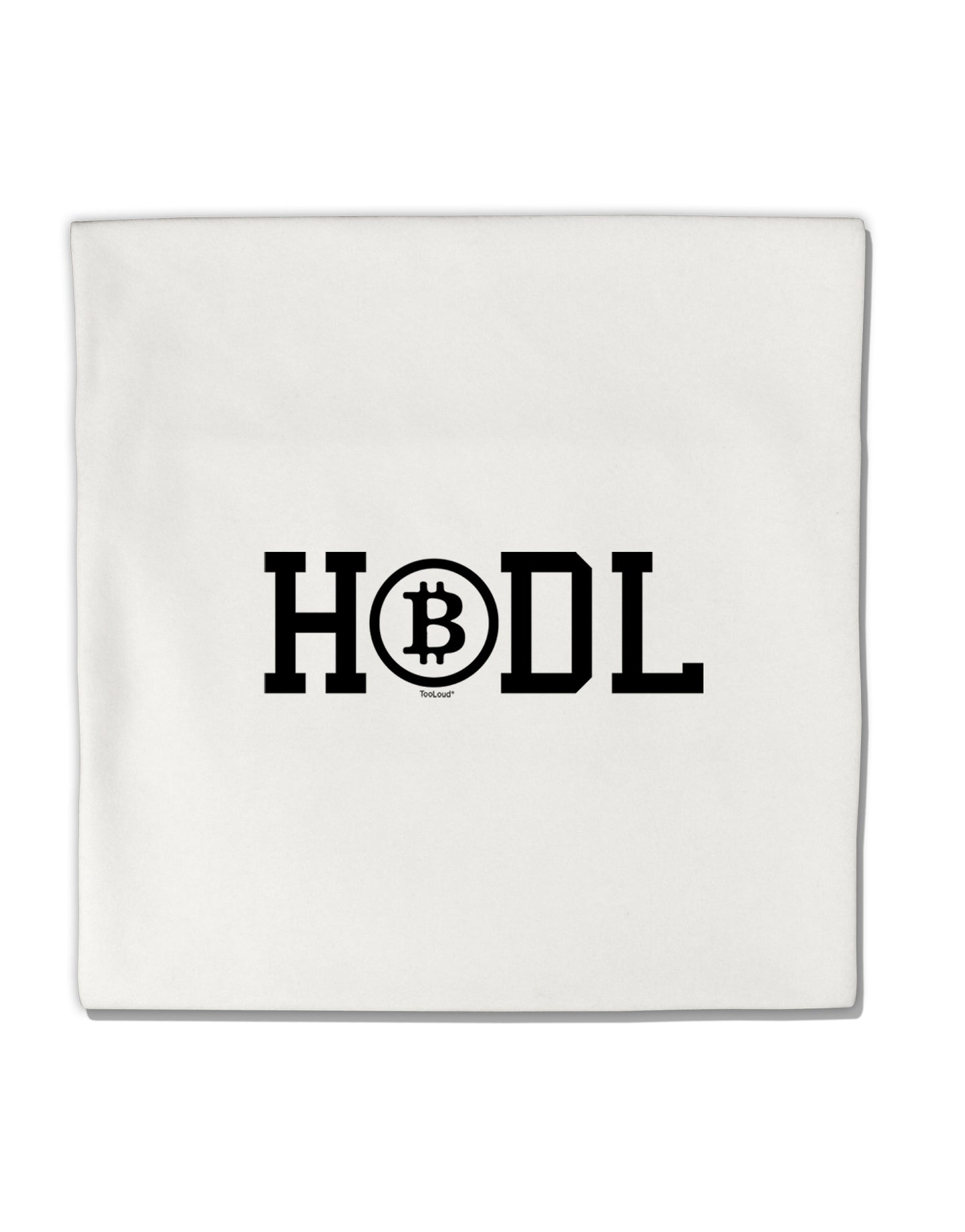 TooLoud HODL Bitcoin Micro Fleece 14 Inch x 14 Inch Pillow Sham-ThrowPillowCovers-TooLoud-Davson Sales