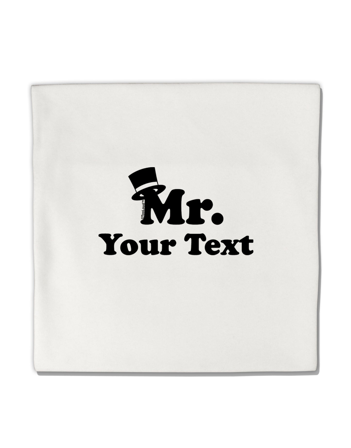 Personalized Mr Classy Micro Fleece 14"x14" Pillow Sham by TooLoud-Pillow Sham-TooLoud-White-Davson Sales
